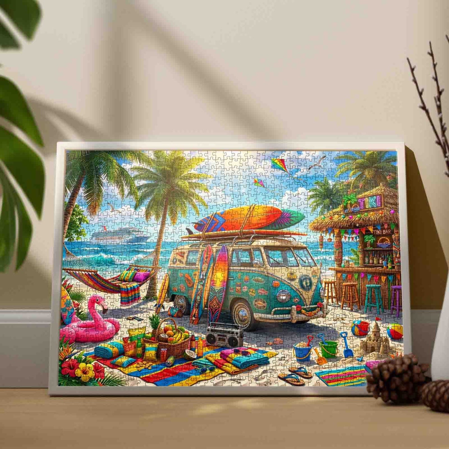 Beach Camper Surf Adventure Jigsaw Puzzle