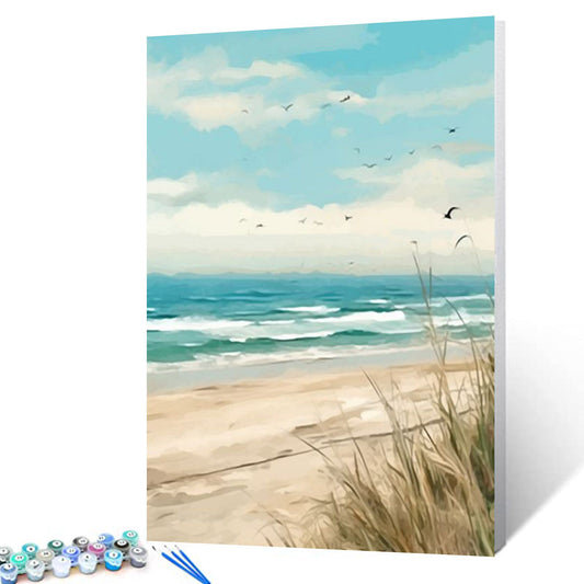 Tranquil Coastal Breeze Paint by Numbers