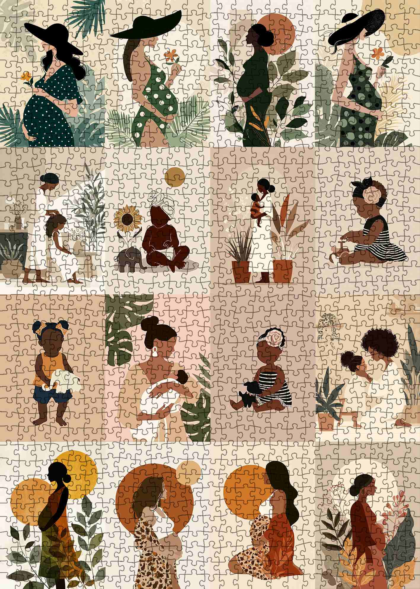 Beautiful Motherhood Moments Jigsaw Puzzle