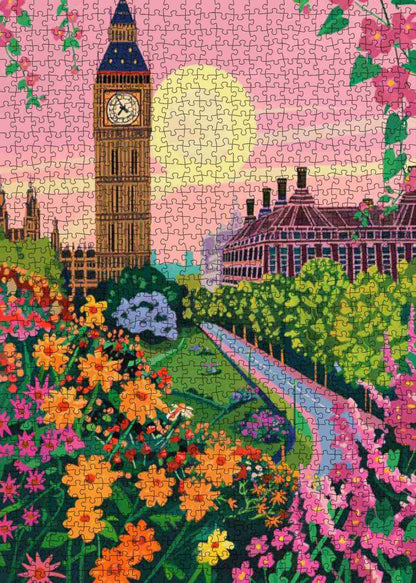 Big Ben Garden Glow Jigsaw Puzzle