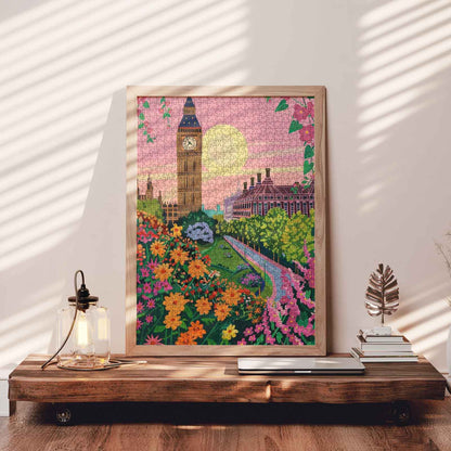 Big Ben Garden Glow Jigsaw Puzzle