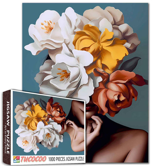 Blooming Elegance Beauty Jigsaw Puzzle