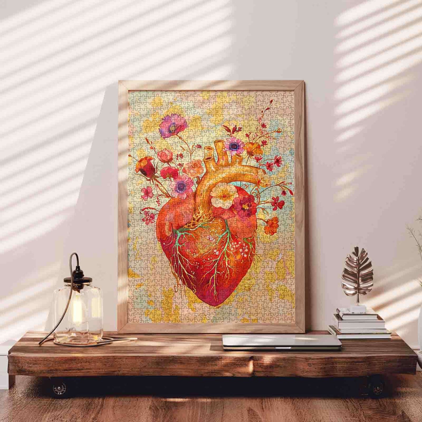 Blooming Heart Artistic Jigsaw Puzzle