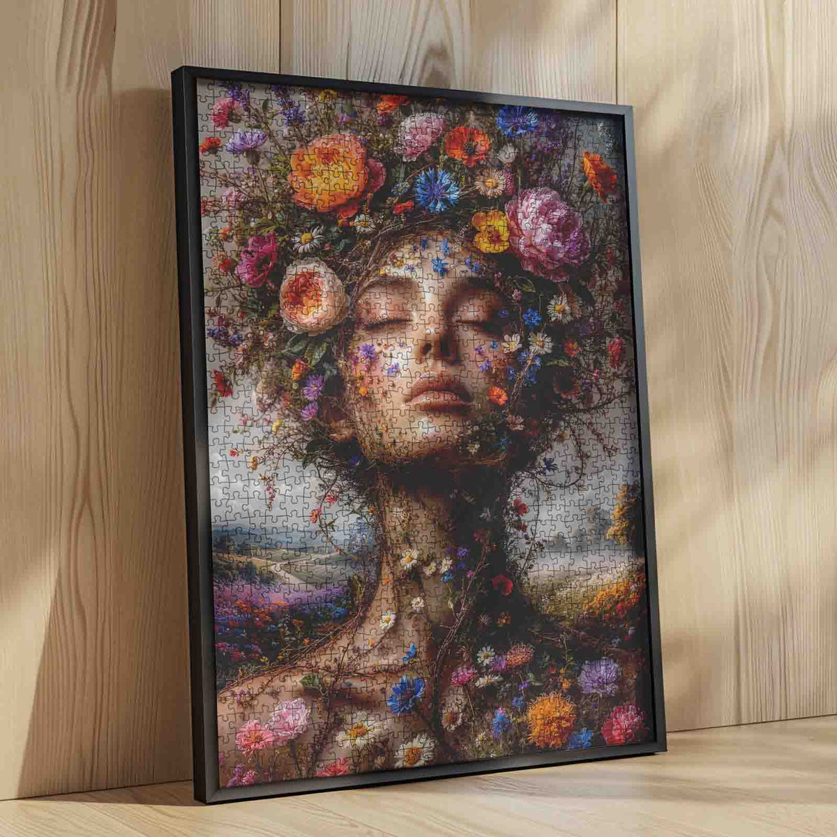 Blooming Mother Nature Portrait Jigsaw Puzzle