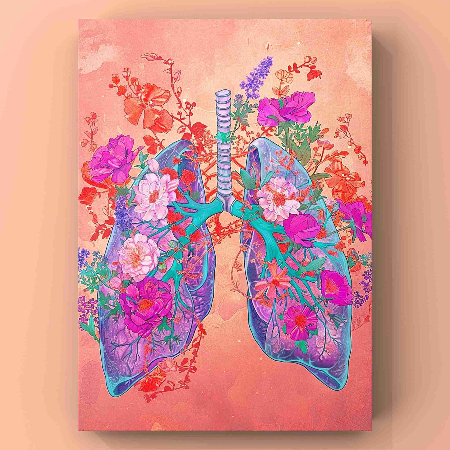 Blooming Lungs Canvas Wall Art