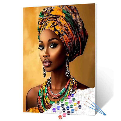 Bold Beauty in Beaded Elegance Paint by Numbers