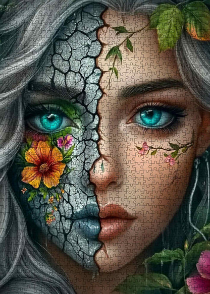 Broken Beauty Fantasy Woman Jigsaw Puzzle