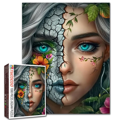 Broken Beauty Fantasy Woman Jigsaw Puzzle