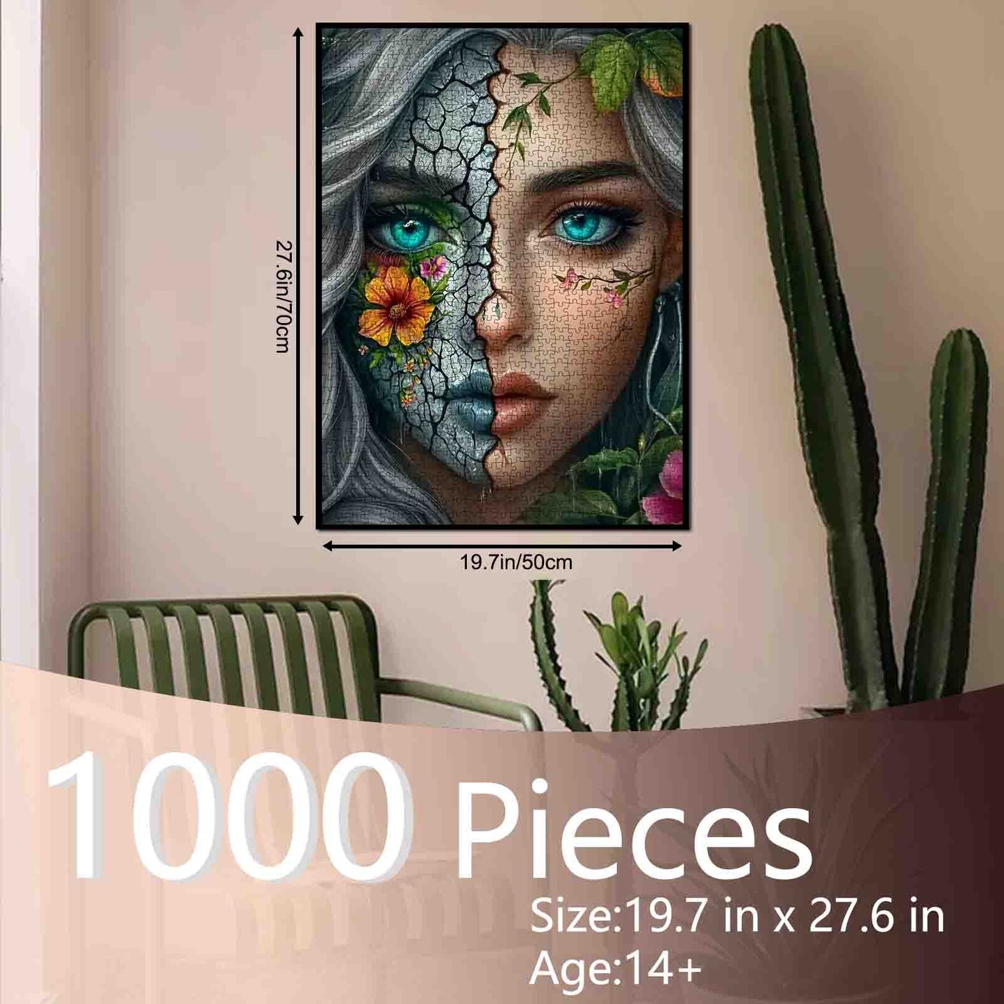 Broken Beauty Fantasy Woman Jigsaw Puzzle