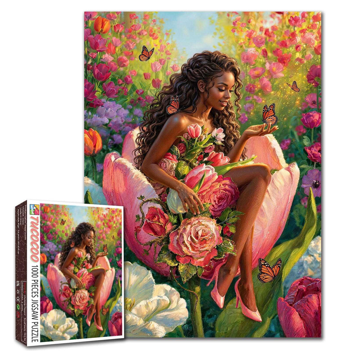 Butterfly Blossom Garden Dream Jigsaw Puzzle