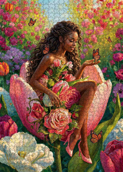 Butterfly Blossom Garden Dream Jigsaw Puzzle