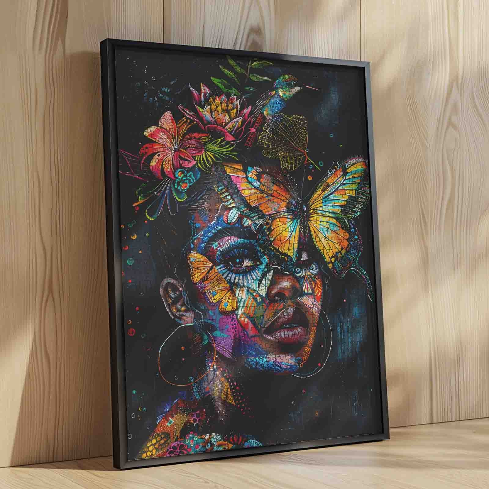 Butterfly Crown Dream Portrait Jigsaw Puzzle
