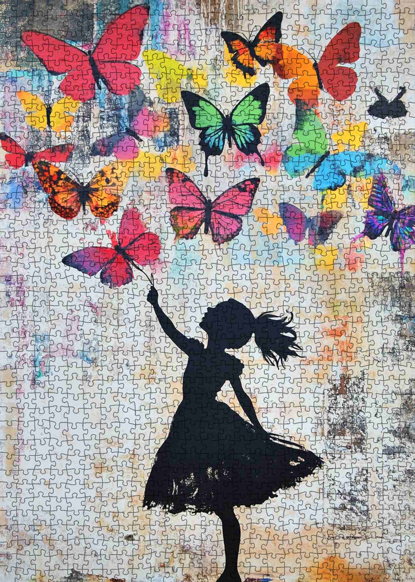 Butterfly Dreams Girl Jigsaw Puzzle