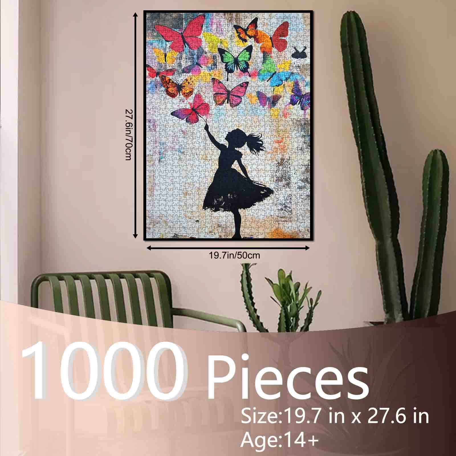 Butterfly Dreams Girl Jigsaw Puzzle