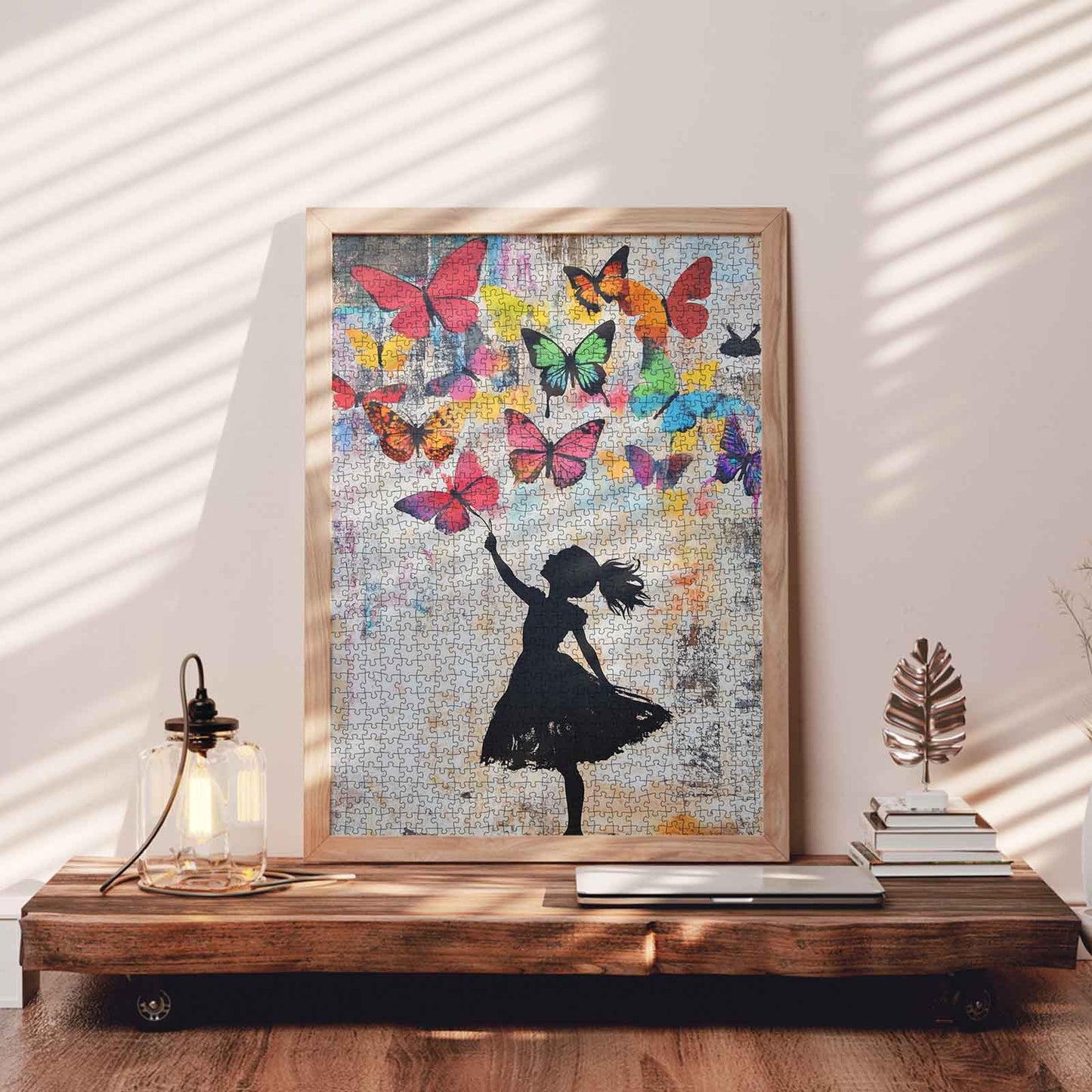 Butterfly Dreams Girl Jigsaw Puzzle