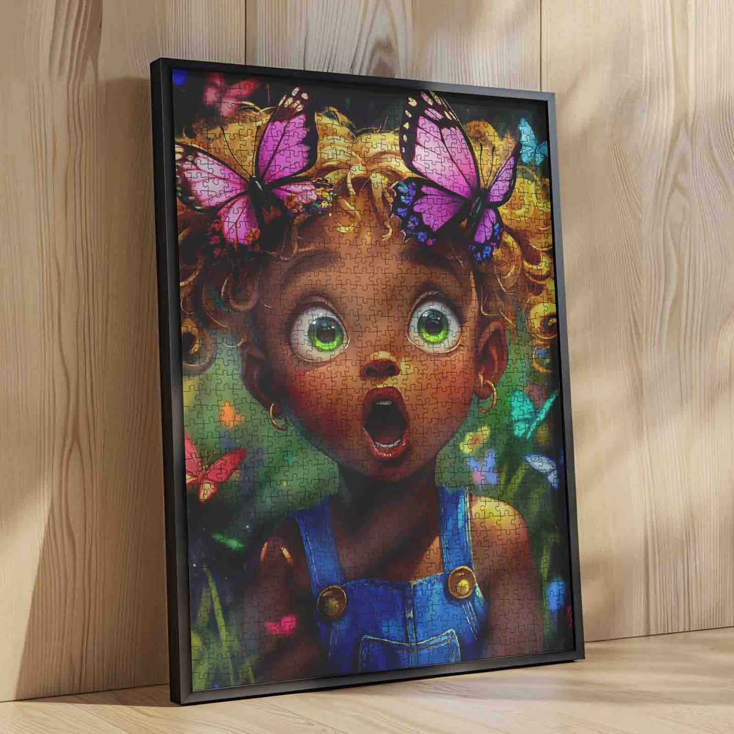 Butterfly Wonder African Girl Jigsaw Puzzle