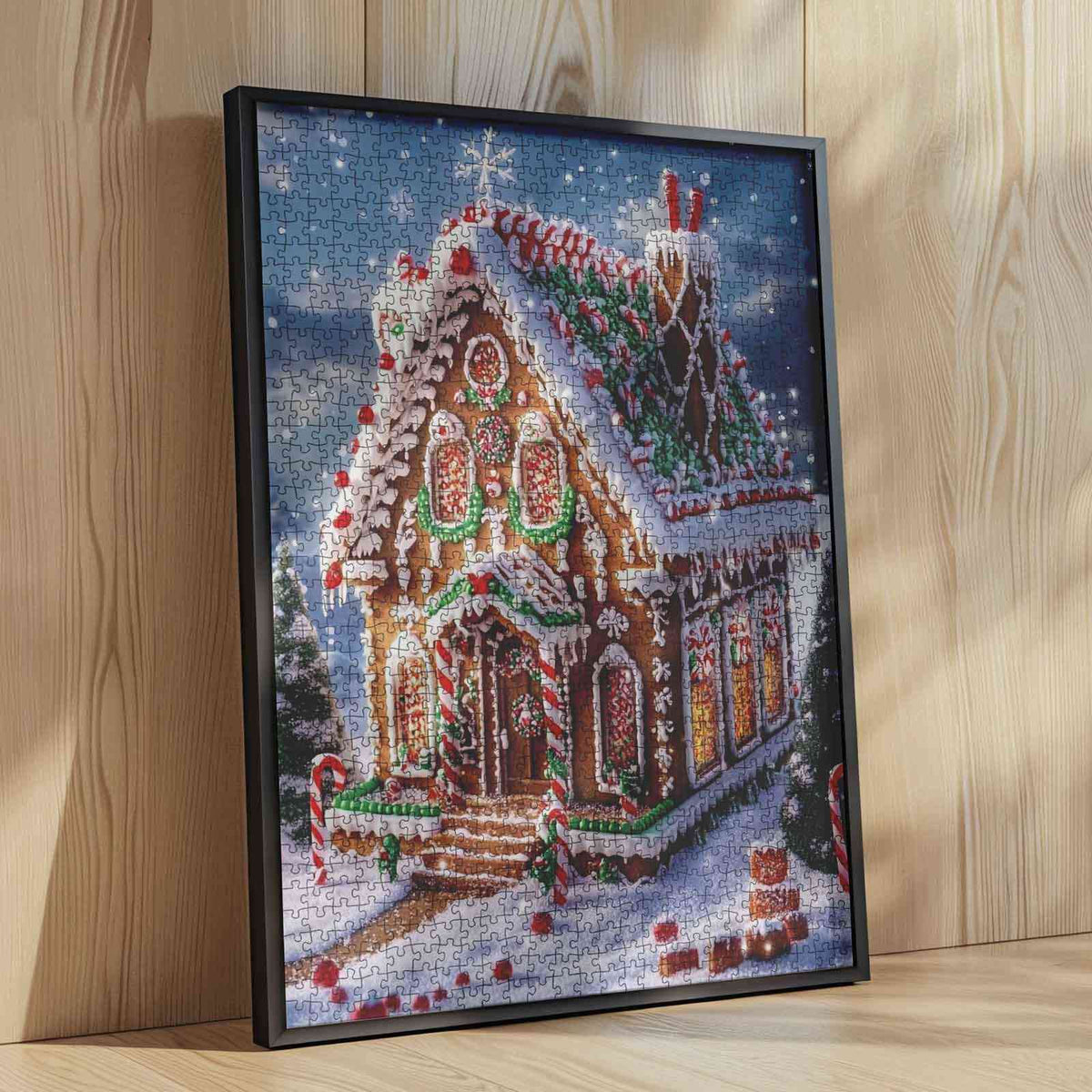 Candy-Laced Gingerbread House Jigsaw Puzzle – Tucocoo