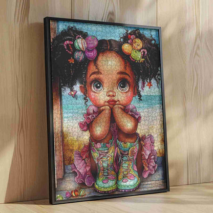 Candy Hair Girl Jigsaw Puzzle