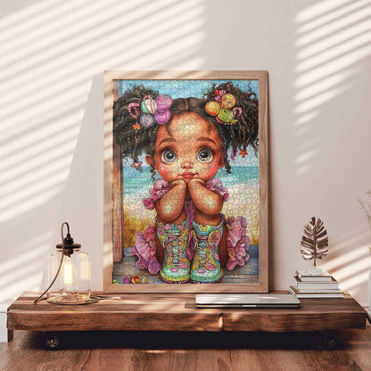 Candy Hair Girl Jigsaw Puzzle