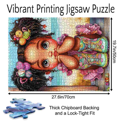 Candy Hair Girl Jigsaw Puzzle
