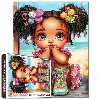 Candy Hair Girl Jigsaw Puzzle