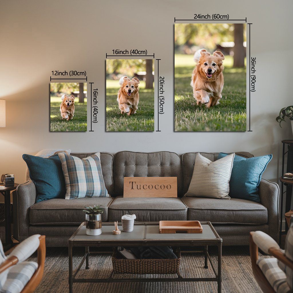 Young Couple on a Park Bench Canvas Wall Art