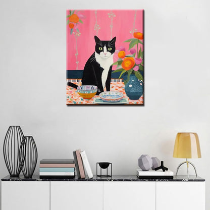 Peinture Par Numéros Adultes,chat noir,lune,Kit de peinture acrylique sur toile pour enfants et adultes débutants,40X50cm Peinture Par Numéros Adultes,chat noir,lune,Kit de peinture acrylique sur toile pour enfants et adultes débutants,40X50cm
