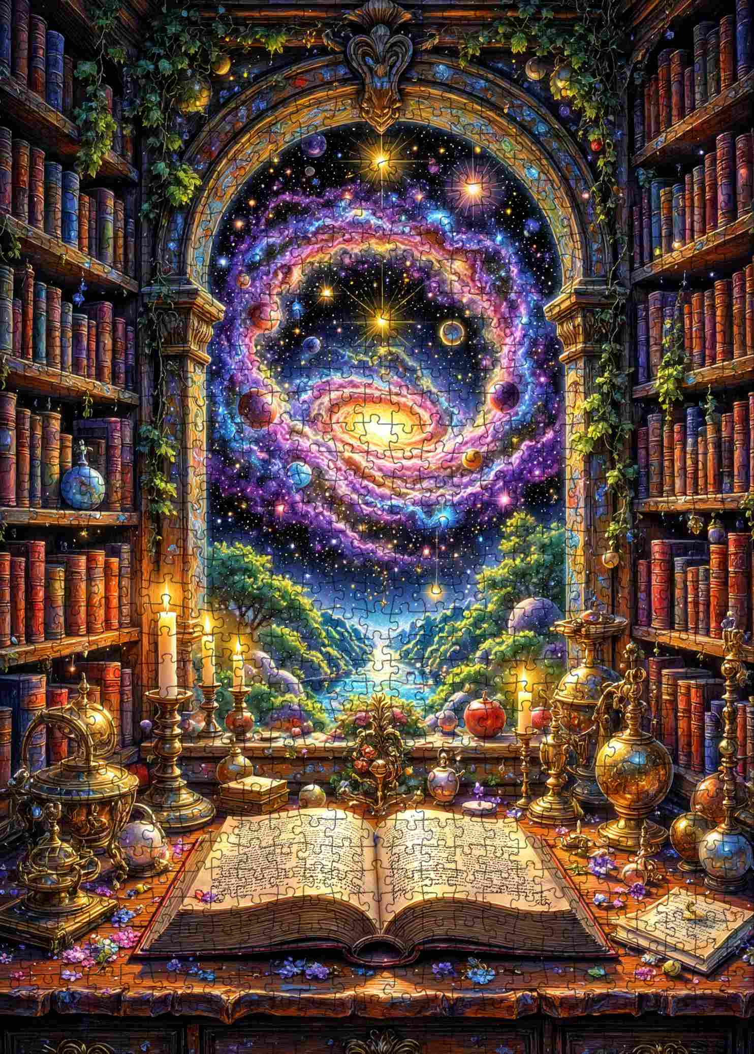 Celestial Library Gateway Jigsaw Puzzle
