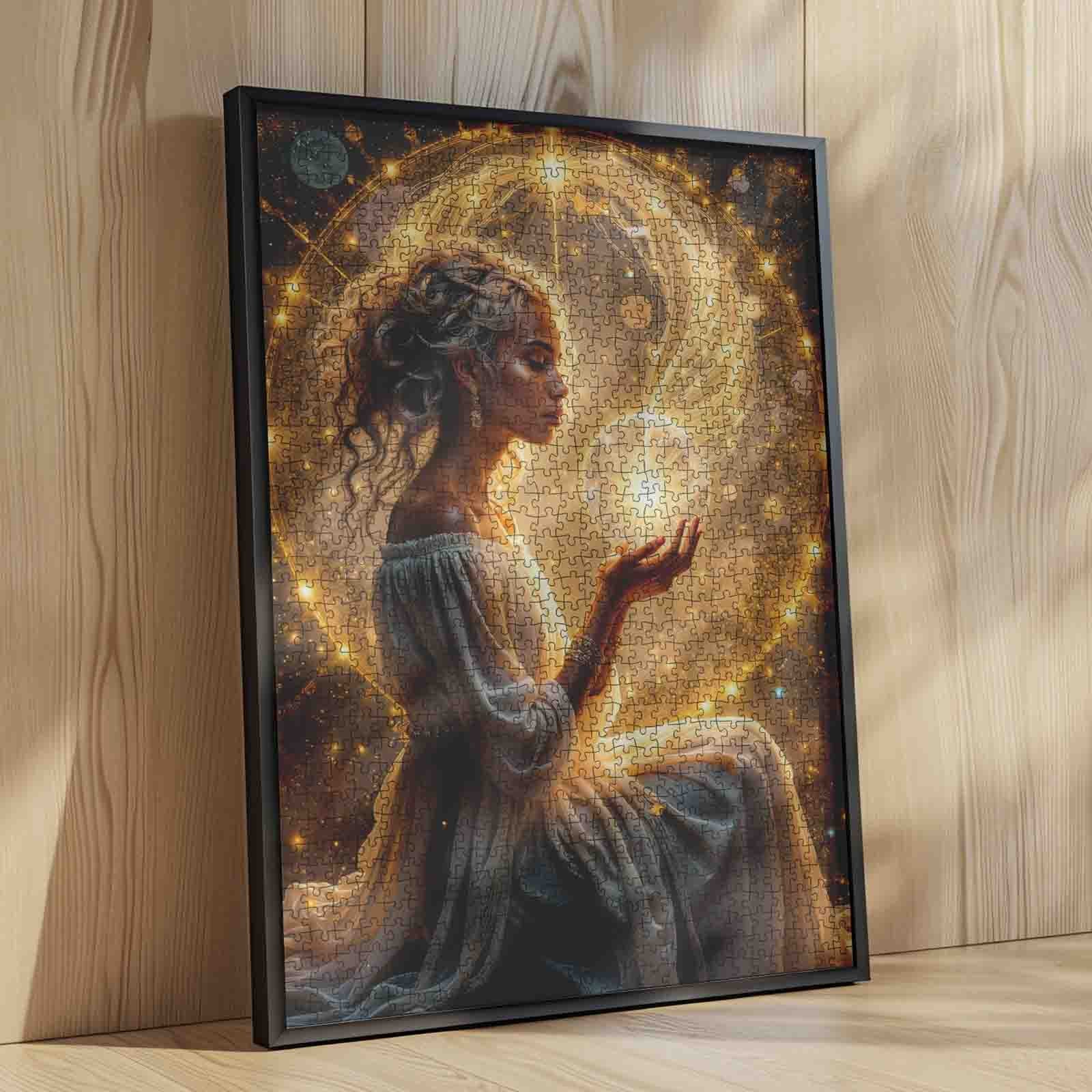 Celestial Light Goddess Jigsaw Puzzle