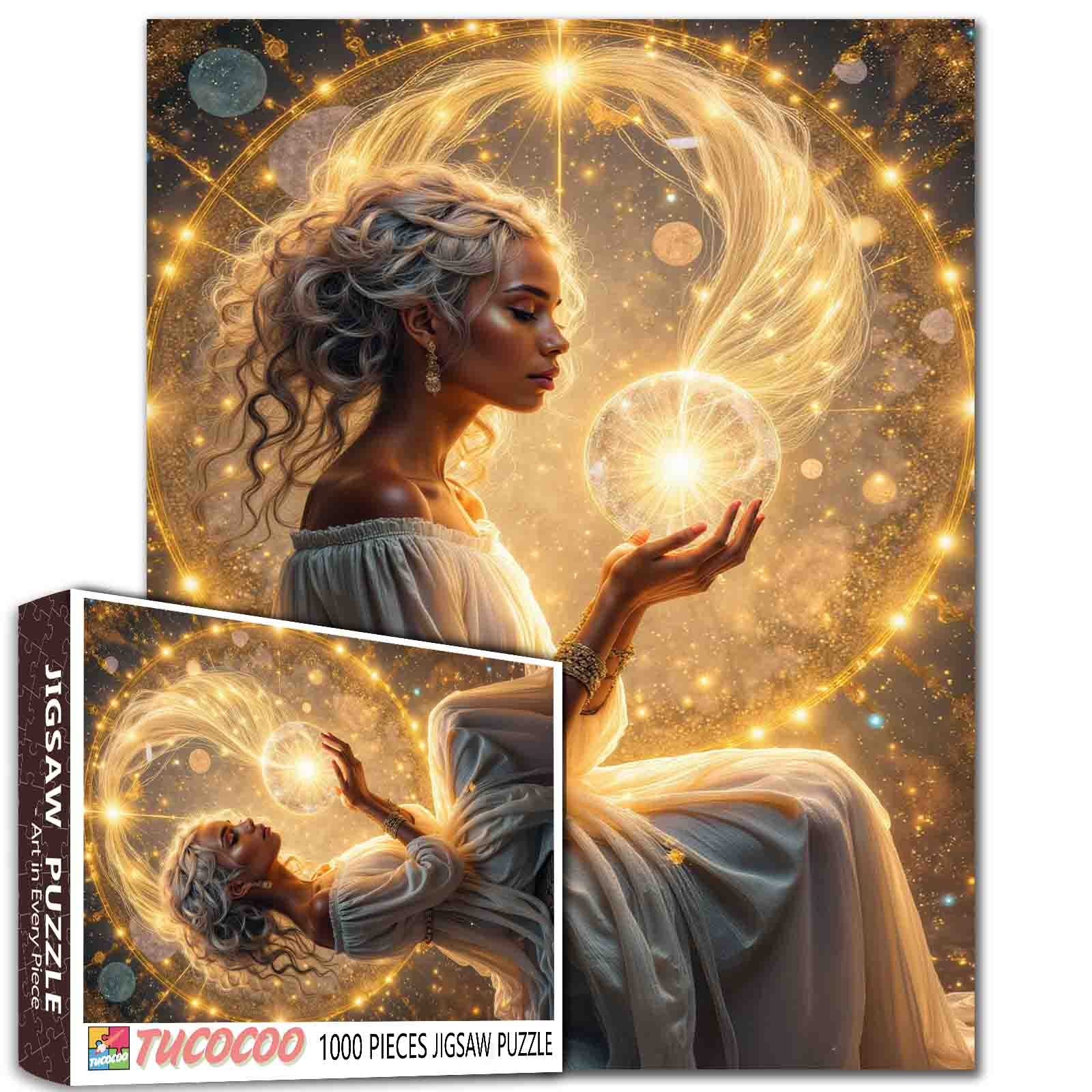 Celestial Light Goddess Jigsaw Puzzle