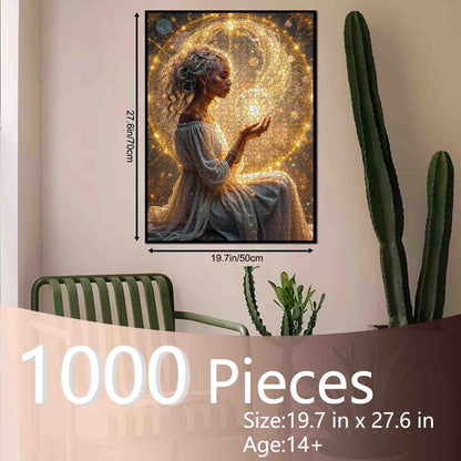 Celestial Light Goddess Jigsaw Puzzle