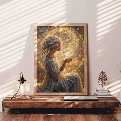 Celestial Light Goddess Jigsaw Puzzle