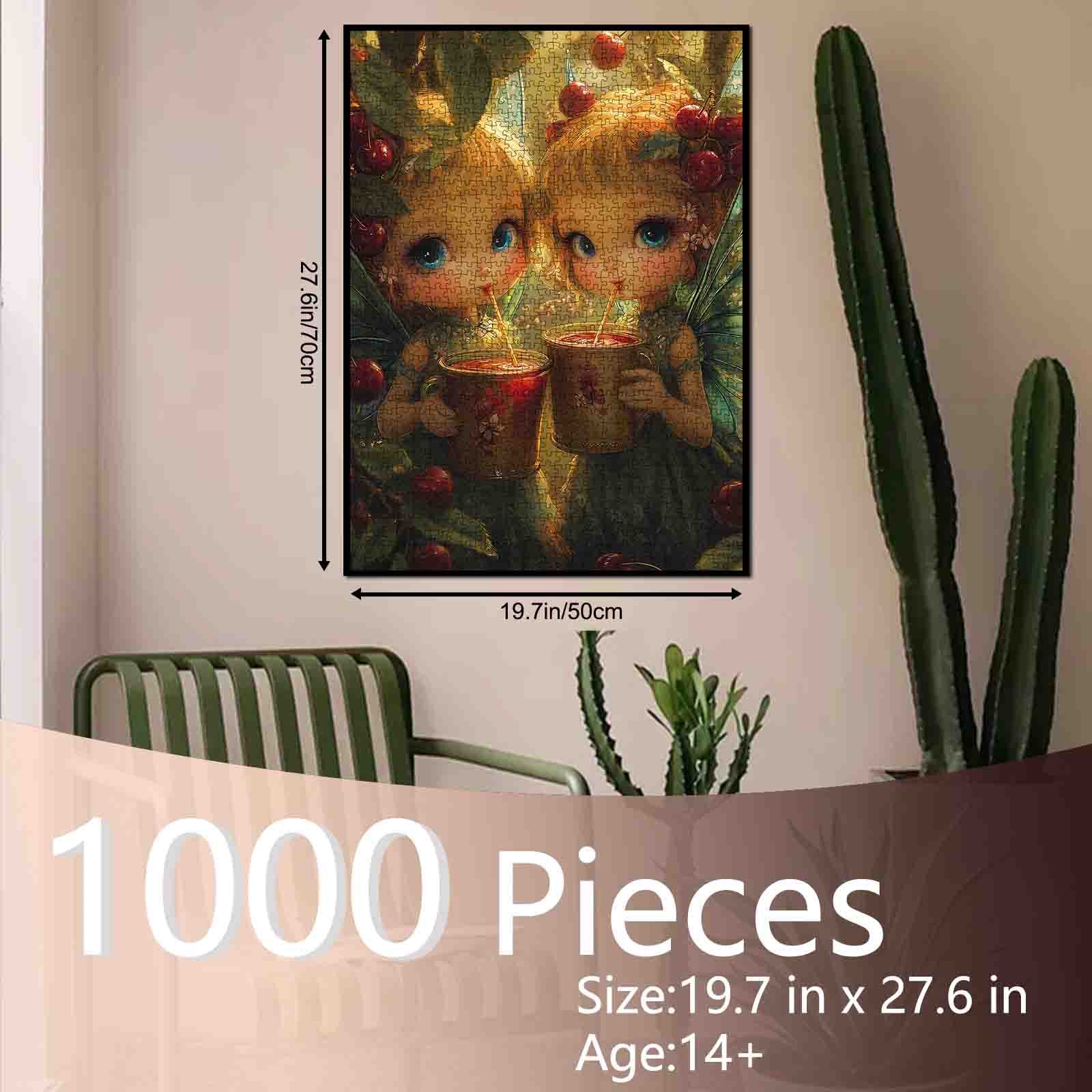 Cherry Blossom Fairy Tea Jigsaw Puzzle