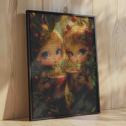 Cherry Blossom Fairy Tea Jigsaw Puzzle