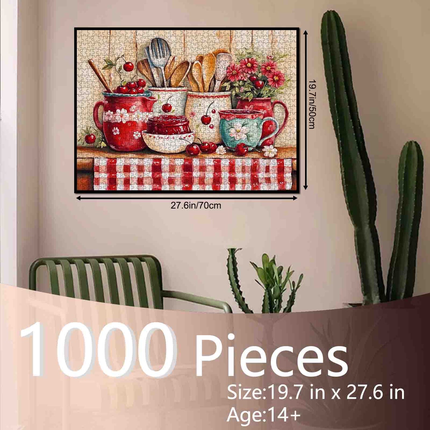 Cherry Kitchen Charm Jigsaw Puzzle