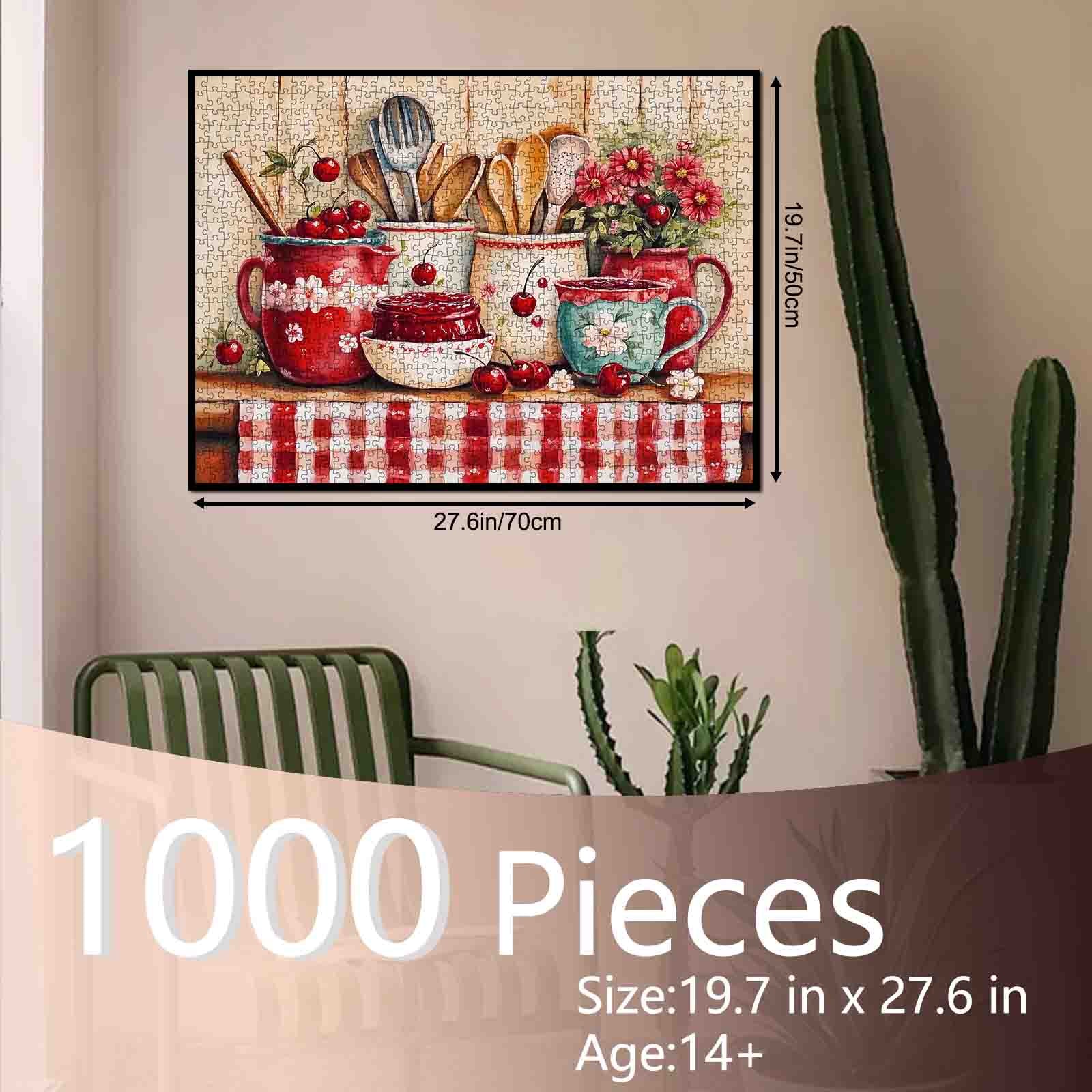 Cherry Kitchen Charm Jigsaw Puzzle