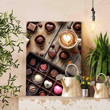 Chocolate Delight with Coffee Paint by Numbers