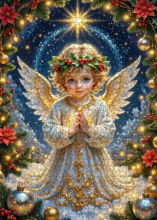 Christmas Angel Blessing Jigsaw Puzzle