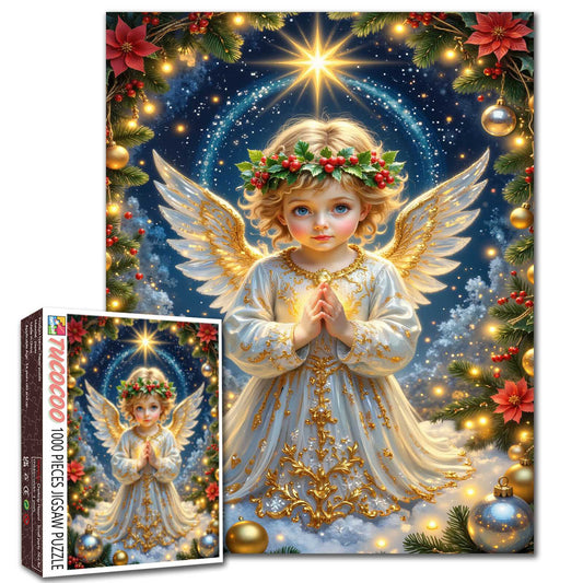 Christmas Angel Blessing Jigsaw Puzzle