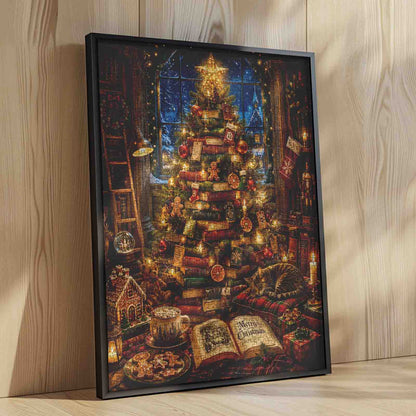Christmas Book Tree Library Jigsaw Puzzle