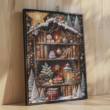 Christmas Bookshelf Jigsaw Puzzle