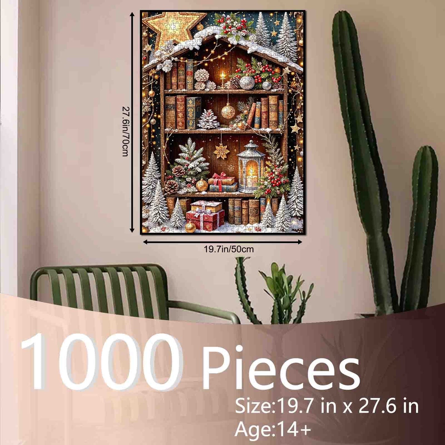 Christmas Bookshelf Jigsaw Puzzle