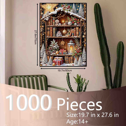 Christmas Bookshelf Jigsaw Puzzle