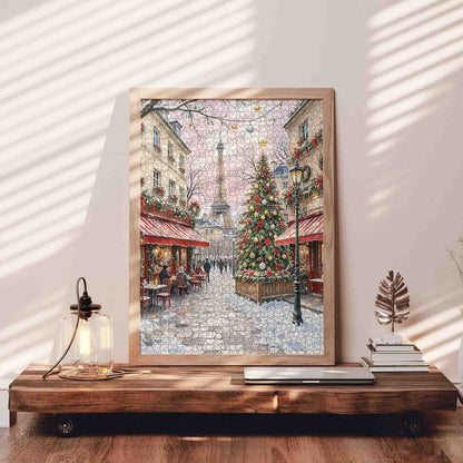 Christmas Café in Paris Jigsaw Puzzle