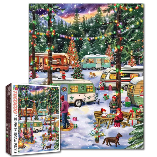 Christmas Camper Wonderland Jigsaw Puzzle