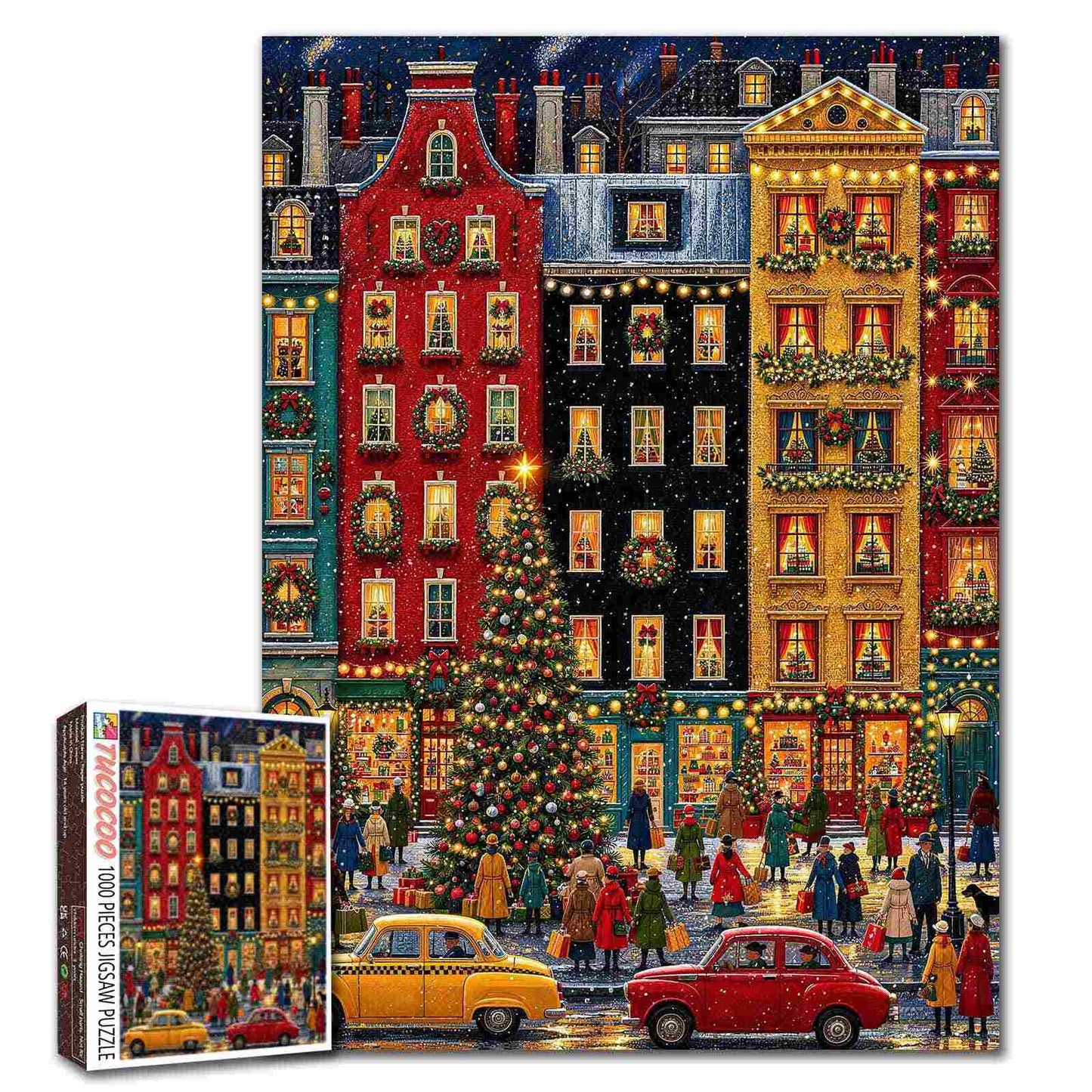 Christmas City Lights Jigsaw Puzzle