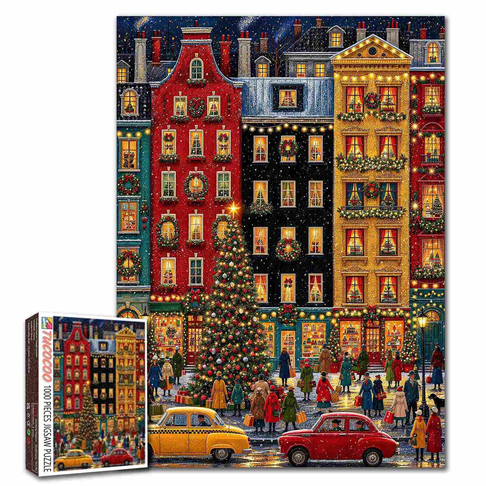 Christmas City Lights Jigsaw Puzzle