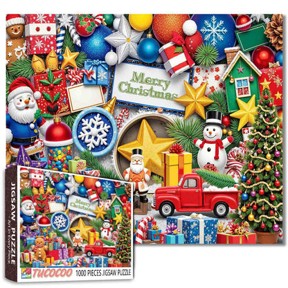 Christmas Joy Gifts and Decorations Jigsaw Puzzle