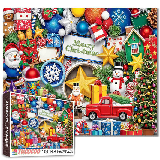 Christmas Joy Gifts and Decorations Jigsaw Puzzle