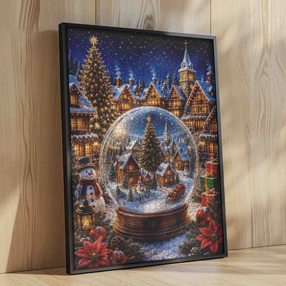 Christmas Snow Globe Village Jigsaw Puzzle